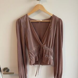 Zara Brown Top